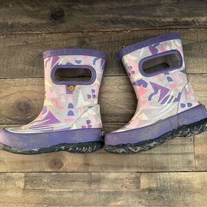 Bogs toddler size 7 Purple and Pink rain Boots